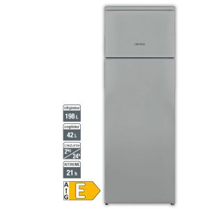 Réfrigérateur double porte 240 litres DOMEOS - réf. DP240VE20 SILVER