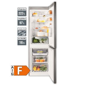Réfrigérateur combiné 320 litres WHIRLPOOL - réf. WFNF81EOX1